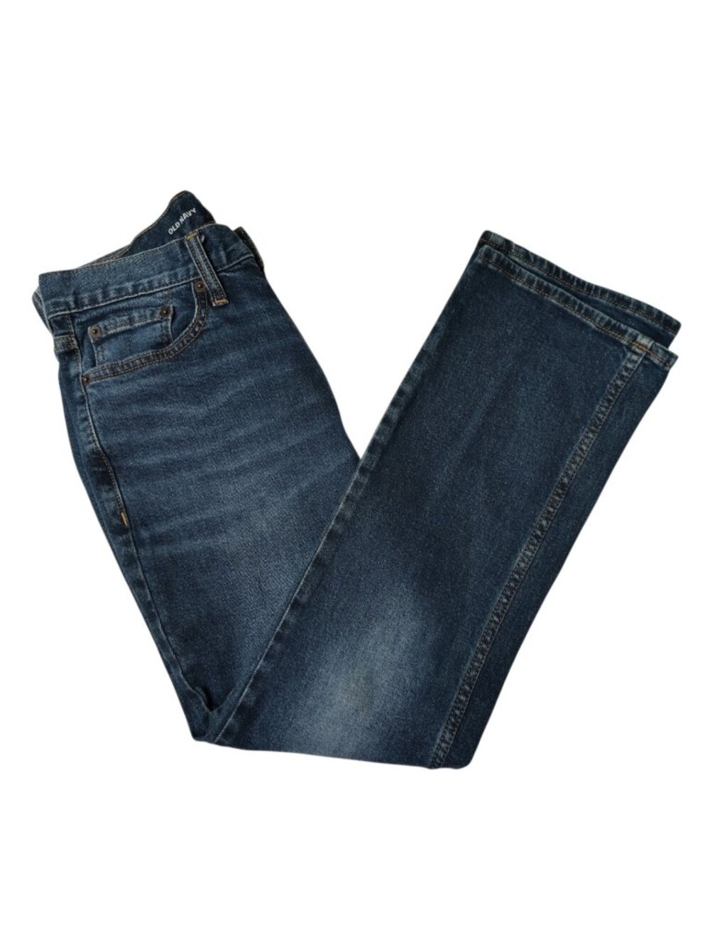 Old Navy Men's Medium Wash Blue Boot-Cut  Built In Flex Denim Jeans Size 28x28